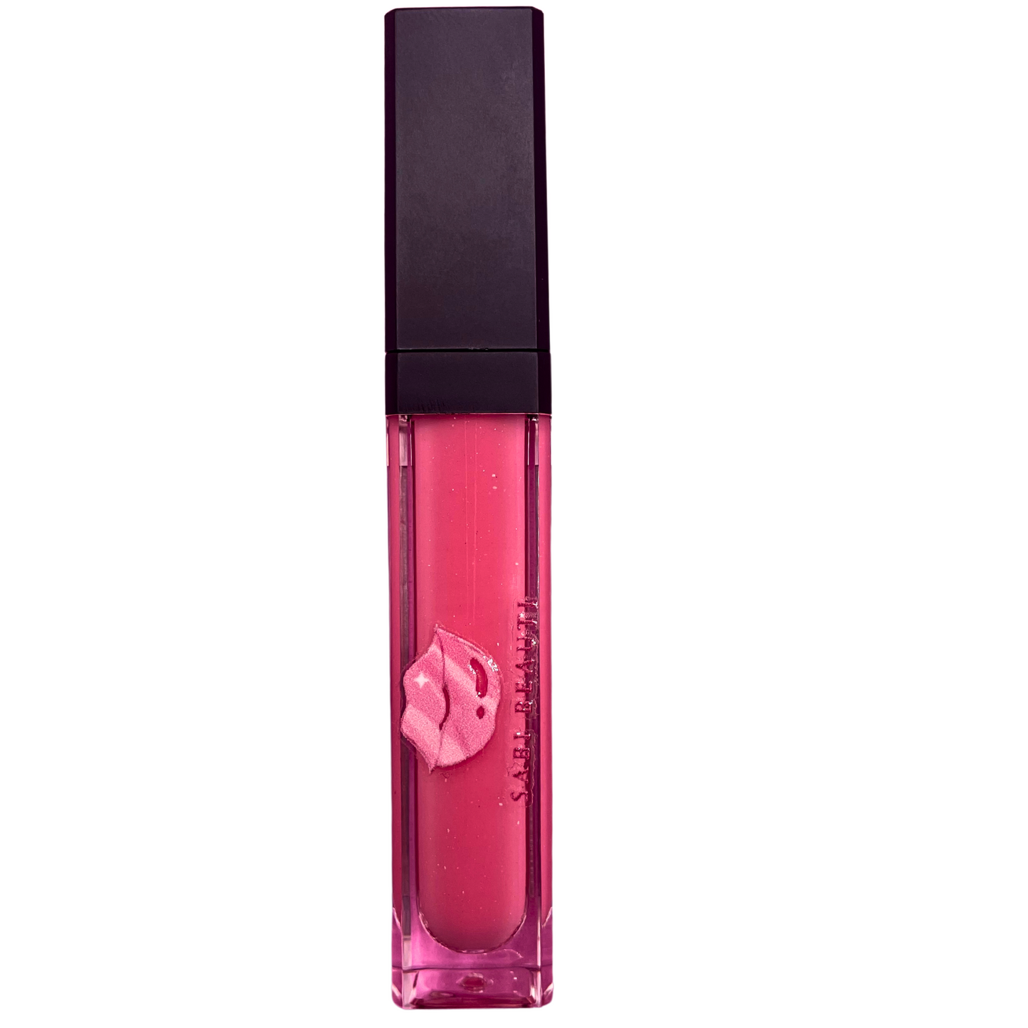 Crema de fresa de brillo de labios rosa pigmentado perfumada