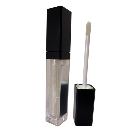 Lip Gloss with LED light and Mirror | Pearl -French Vanilla Scented