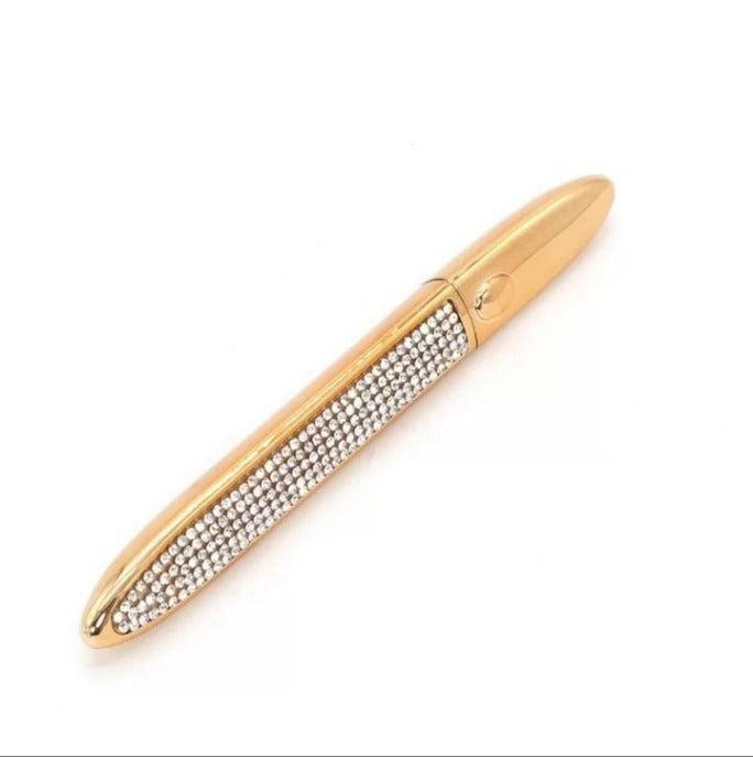 Gold Eyelash adhesive Glue pen with diamonds. Clear or Black liquid
