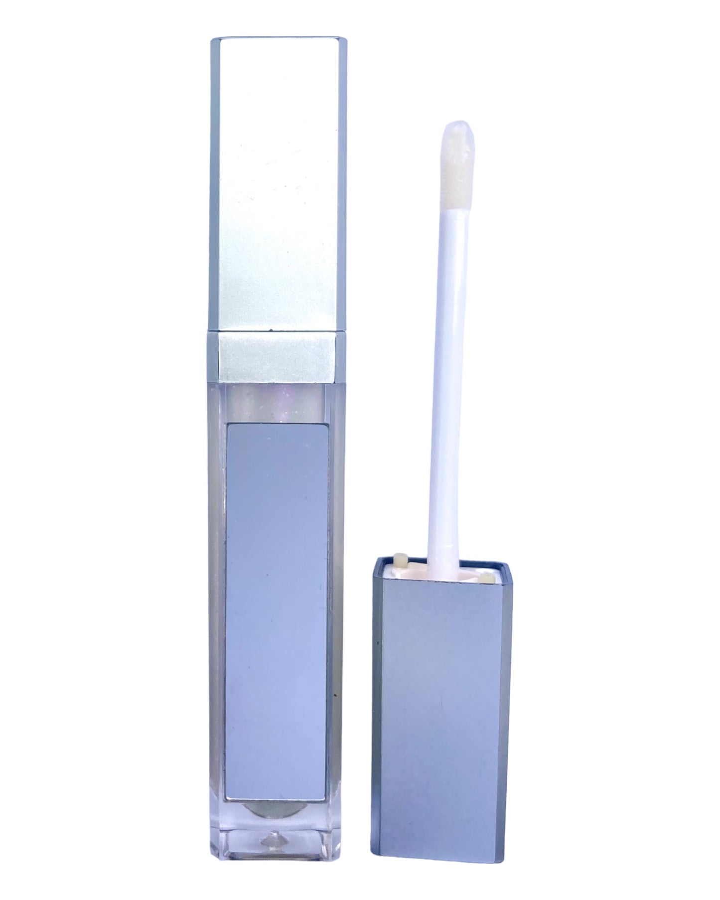 Sheer Lip Gloss with LED Light and Mirror- Pearl