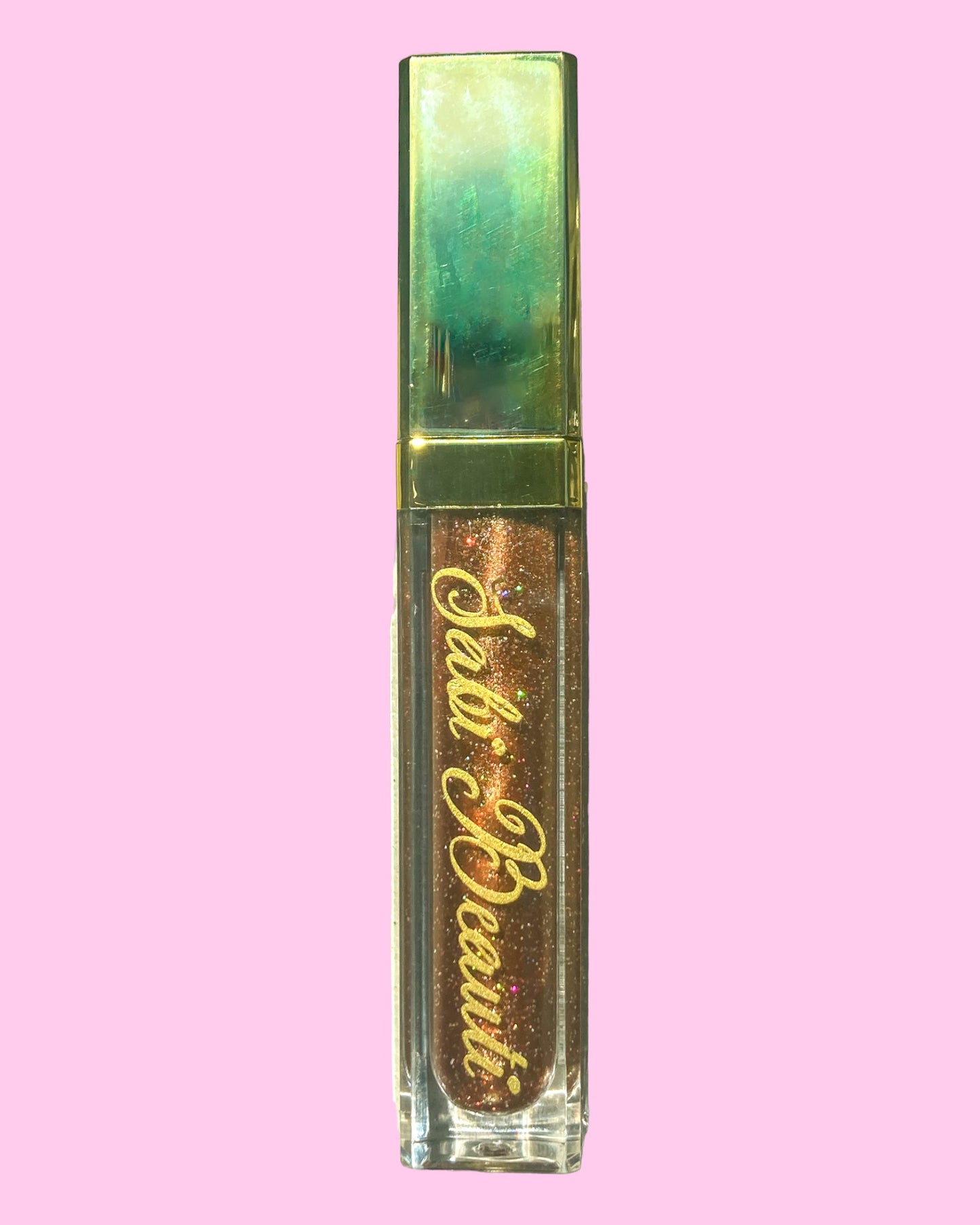 Sheer Lip Gloss with LED Light and Mirror- Brown Sugar